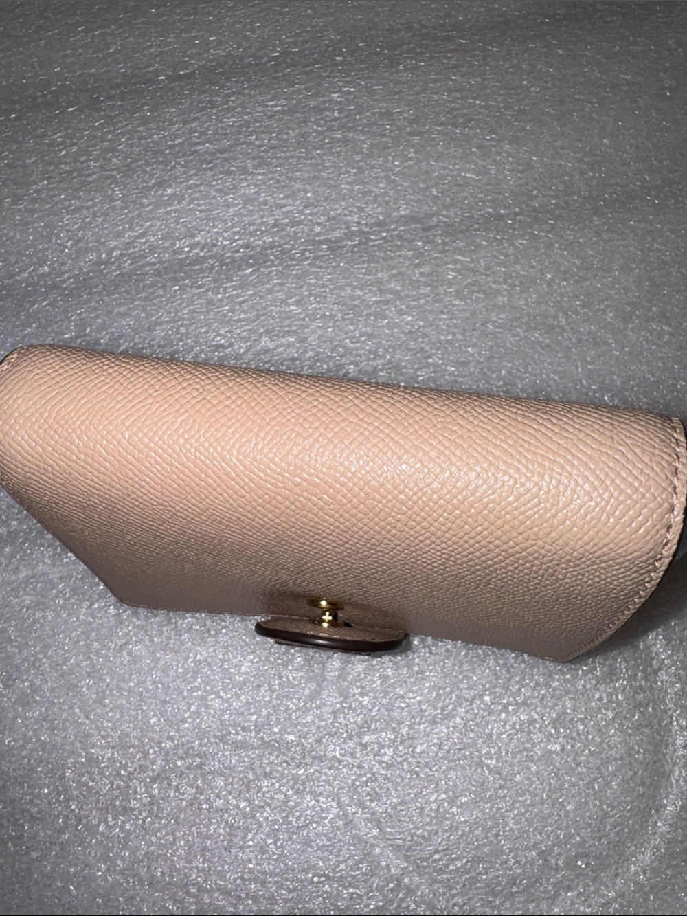 Coach Pebbled Leather Wallet in Taupe Brown with Gold Logo NWT - Picture 11 of 16